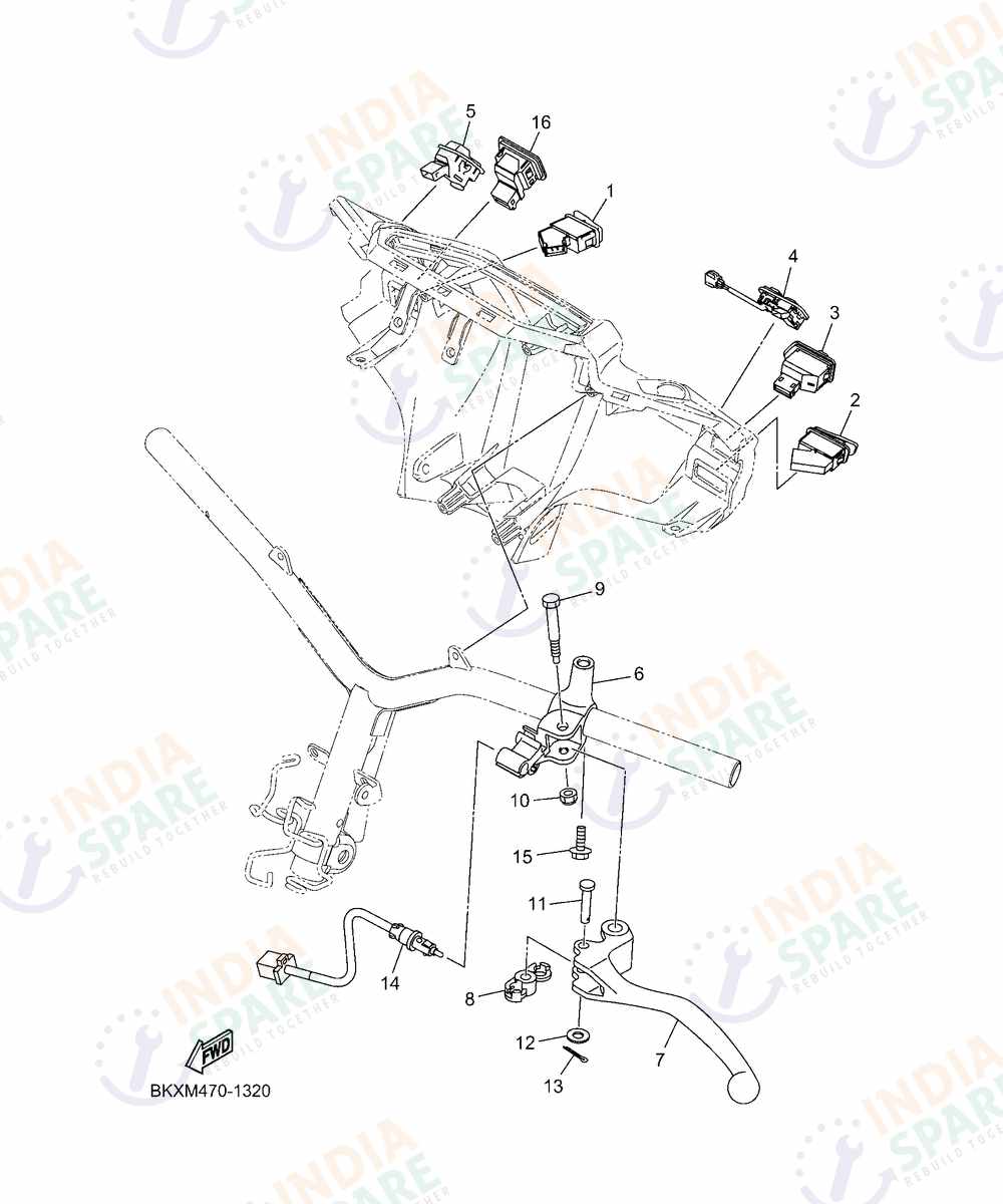 YAMAHA BKXM RAYZR 125CC Series HANDLE SWITCH & LEVER